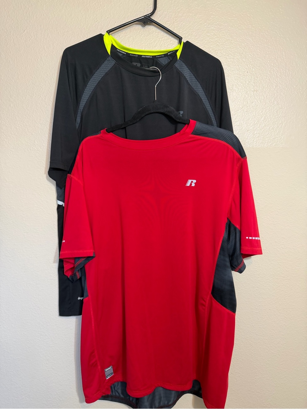 Russell Athletic Men's Red Performance Short-Sleeve Training Sh